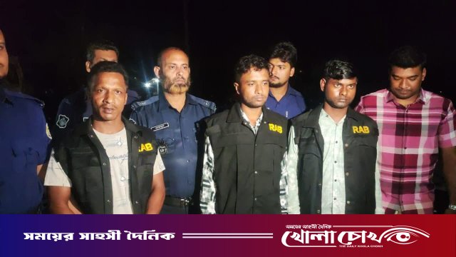 আগৈলঝাড়ায় ভুয়া র্যাব পরিচয়ে ছিনতাই, শ্রমিক দল নেতাসহ গ্রেপ্তার ৩