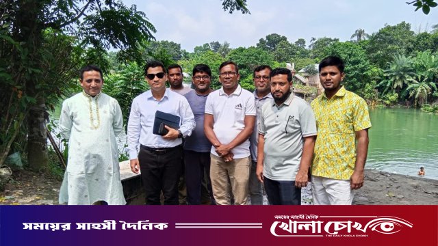 নির্বিঘ্ন প্রতিমা বিসর্জনের লক্ষ্যে আলফাডাঙ্গা পৌর শ্মশান ঘাট পরিদর্শনে ইউএনও
