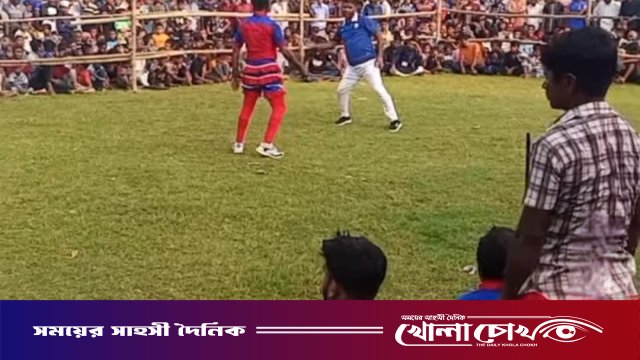 মাগুরার শালিখায় ঐতিহ্যবাহী লাঠিখেলা প্রতিযোগিতা