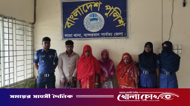 ৫ হাজার ইয়াবা ট্যাবলেটসহ ৩ নারীসহ ৪ রোহিঙ্গা আটক
