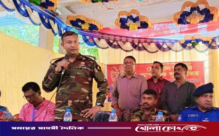 কাপ্তাই জোন অধিনায়কের পূজা মণ্ডপ পরিদর্শন