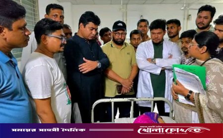 সুবর্ণচরের ক্যান্সার আক্রান্ত জান্নাতের পাশে নাছির উদ্দীন নাছির