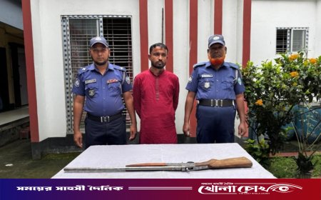 নবীনগরে দেশীয় তৈরি বন্দুকসহ যুবক আটক