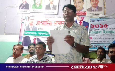আলফাডাঙ্গায় উপজেলা বিএনপির সংবাদ সম্মেলন