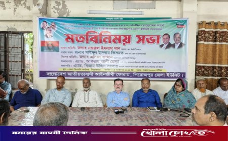 পিরোজপুর জেলা বিএনপির নেতৃবৃন্দের সাথে আইনজীবী ফোরামের মতবিনিময় সভা অনুষ্ঠিত