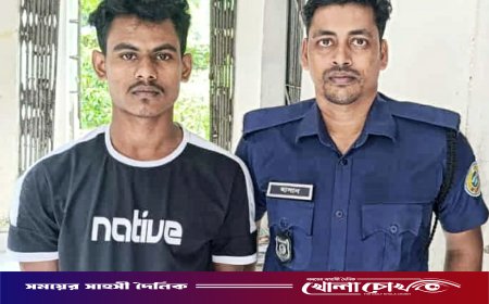 আগৈলঝাড়ায় গৃহবধূ ধর্ষণ মামলার আসামি গ্রেপ্তার