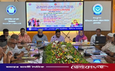 ব্রাহ্মণবাড়িয়ায় টাইফয়েড টিকাদান ক্যাম্পেইন বিষয়ক কর্মশালা অনুষ্ঠিত