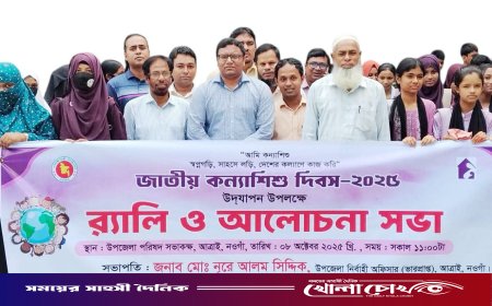 নওগাঁর আত্রাইয়ে জাতীয় কন্যাশিশু দিবস উদযাপন ও আলোচনা সভা অনুষ্ঠিত