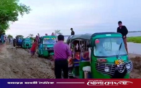 সিংগারবিল বাজারে তীব্র যানজট: শিমরাইল কান্দি-পত্তন সড়ক সংস্কারে জনদুর্ভোগ চরমে