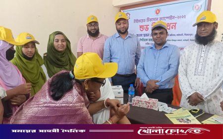 কাউখালীতে টাইফয়েড টিকাদান ক্যাম্পেইন উদ্বোধন অনুষ্ঠিত