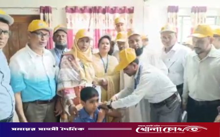 ব্রাহ্মণবাড়িয়ায় টাইফয়েড টিকাদান কর্মসূচির উদ্বোধন