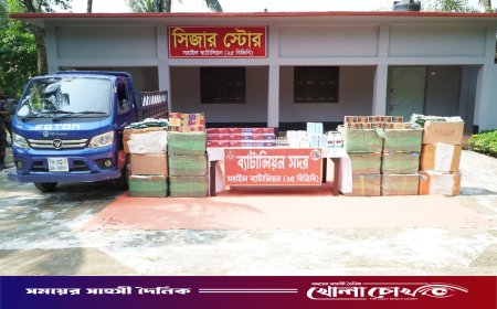 বিজয়নগরে সাড়ে ছয় কোটি টাকার ভারতীয় চোরাচালানী পণ্য জব্দ