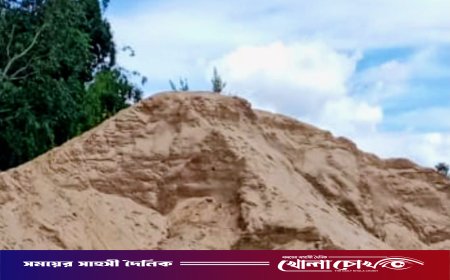লামা সরই ইউনিয়নে অবৈধ বালু উত্তোলনের অভিযোগ