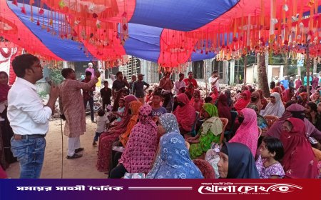 মহম্মদপুরে মহিলা সমাবেশে বিএনপির পক্ষে ভোট চাওয়ার আহ্বান রবিউল ইসলাম নয়নের