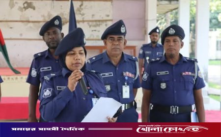 পিরোজপুর জেলা পুলিশের কিট প্যারেড অনুষ্ঠিত