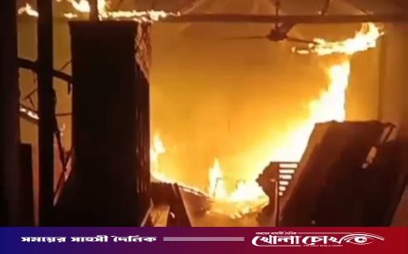ফরিদপুরের মধুখালীতে মেছরদিয়া মোড়ে ফার্নিচার দোকানে ভয়াবহ অগ্নিকাণ্ড