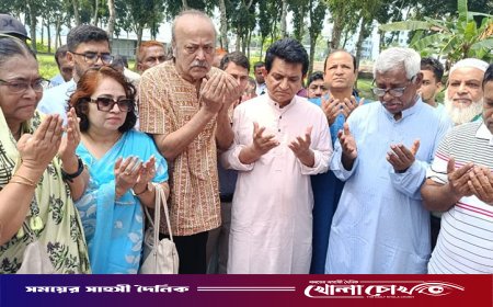 ছড়াকার এনায়েত হোসেন স্মৃতি সংসদের ফলক উন্মোচন করলেন এ. কে. আজাদ