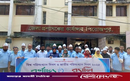 পিরোজপুরে বিশ্ব ও জাতীয় পরিসংখ্যান দিবস উদযাপিত