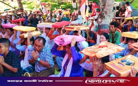 ব্যাঙছড়ি জয়মঙ্গল বৌদ্ধ বিহারে কঠিন চীবর দানোৎসব সম্পন্ন