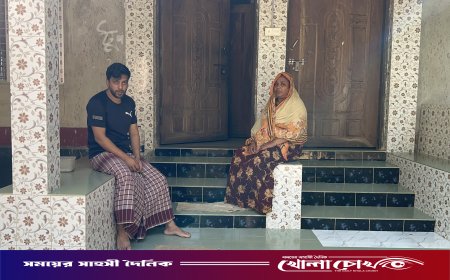 জিডি করেও নিরাপত্তা নেই: জমি বিরোধে মা-ছেলে গৃহবন্দি