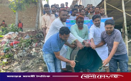 সালথায় যুবদলের প্রতিষ্ঠাবার্ষিকীতে পোনা অবমুক্ত, বৃক্ষরোপণ ও খাদ্য বিতরণ