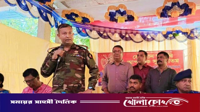কাপ্তাই জোন অধিনায়কের পূজা মণ্ডপ পরিদর্শন