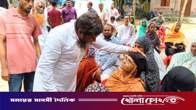 ফরিদপুরে বিনামূল্যে চক্ষু চিকিৎসা ও ছানি রোগী বাছাই