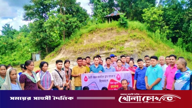 রাইখালীতে বিনামূল্যে রক্তের গ্রুপ নির্ণয় ক্যাম্পেইন