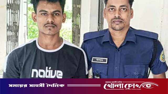 আগৈলঝাড়ায় গৃহবধূ ধর্ষণ মামলার আসামি গ্রেপ্তার