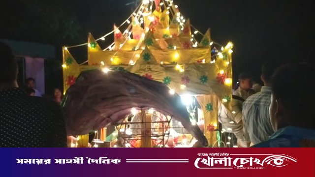 রাঙ্গামাটির কাপ্তাইয়ে মারমা সম্প্রদায়ের ঐতিহ্যবাহী ও বর্ণাঢ্য রথ টানা উৎসব