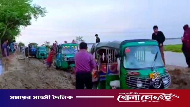 সিংগারবিল বাজারে তীব্র যানজট: শিমরাইল কান্দি-পত্তন সড়ক সংস্কারে জনদুর্ভোগ চরমে