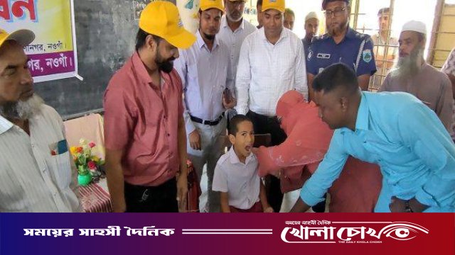 রাণীনগরে টাইফয়েড টিকাদান ক্যাম্পেইনের উদ্বোধন