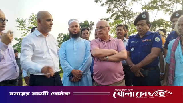 দুর্যোগ ব্যবস্থাপনা ও ত্রাণ মন্ত্রণালয়ের উপদেষ্টার নেছারাবাদ পরিদর্শন