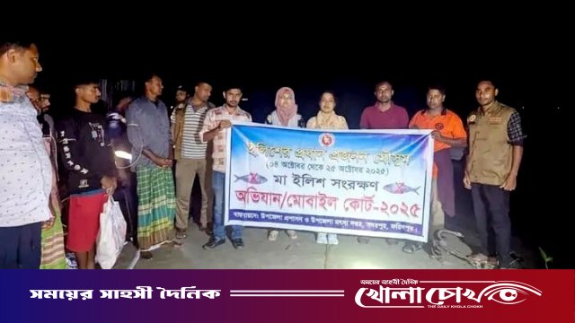 ফরিদপুরে মা ইলিশ রক্ষা অভিযানে ৭ জেলেকে কারাদণ্ড
