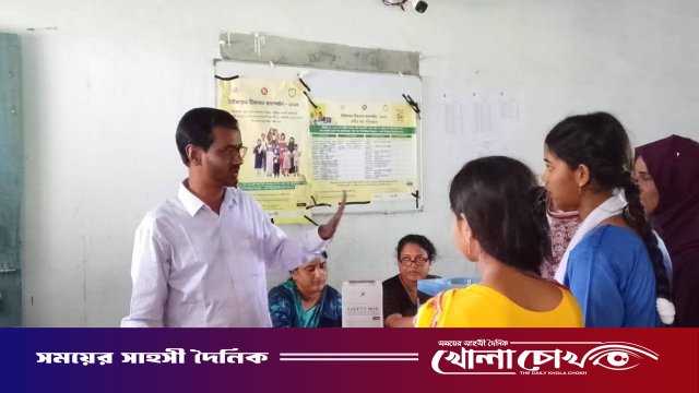 পিরোজপুরে টাইফয়েড টিকা কার্যক্রম অব্যাহত : সাড়ে ৩ লাখ টিকা দেওয়ার টার্গেট