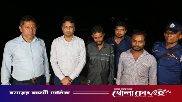 ভাণ্ডারিয়ায় মা ইলিশ সংরক্ষণ অভিযানে দুই জেলে আটক