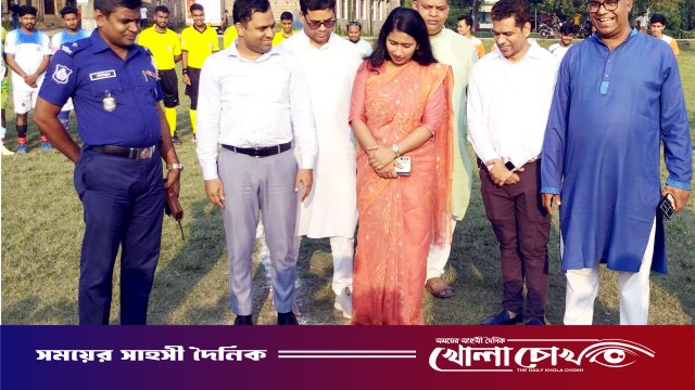 চরভদ্রাসনে উৎসবমুখর পরিবেশে উপজেলা প্রশাসন গোল্ডকাপ ফুটবলের ফাইনাল অনুষ্ঠিত
