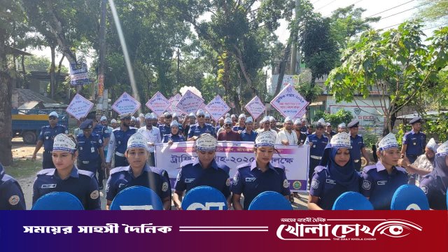 ট্রাফিক সপ্তাহ উদযাপন উপলক্ষে পিরোজপুরে বর্ণাঢ্য র্যালি ও আলোচনা সভা অনুষ্ঠিত