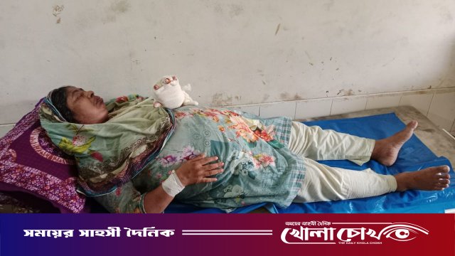 ফরিদপুরে বেপরোয়া কাভার্ড ভ্যানের ধাক্কা, গুরুতর আহত প্রধান শিক্ষিকা