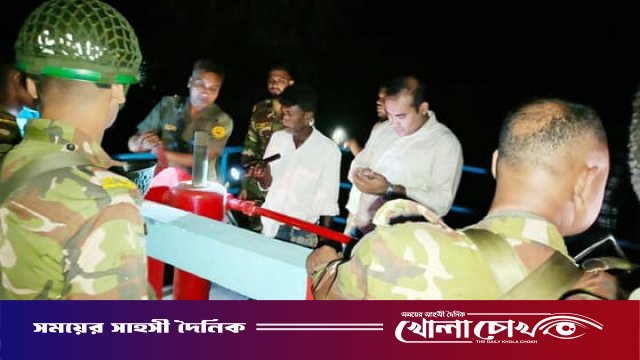রাণীনগরে দুই ঘণ্টার অভিযানে অর্ধ লক্ষ টাকার তিনটি অবৈধ সুতি জাল ধ্বংস