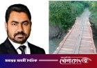 বিএনপি নেতার অর্থায়নে কাঠের সেতু নির্মাণ : হাতিয়ার ৬ হাজার মানুষের দুর্ভোগ লাঘব