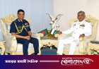 বাংলাদেশ বিমান বাহিনী প্রধানের সাথে পাকিস্তান নৌবাহিনী প্রধানের সৌজন্য সাক্ষাৎ
