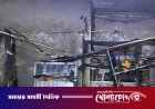 পূর্ব খাবাশপুরে শর্ট সার্কিটে মুদির দোকানে আগুন