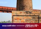 ভূমিকম্পে ঘোড়াশাল রেলসেতুর দুই পিলারে ফাটল