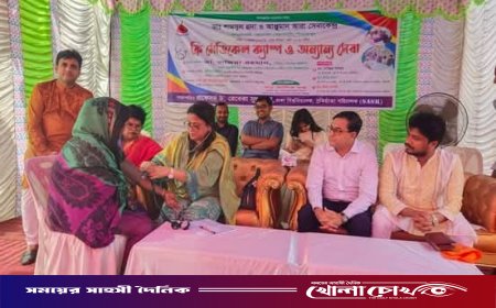 নেছারাবাদে ফ্রি মেডিকেল ক্যাম্প অনুষ্ঠিত