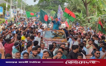মাগুরা-১আসনে বিএনপির সংসদ সদস্য প্রার্থী মনোয়ার হোসেন খানকে সংবর্ধনা প্রদান