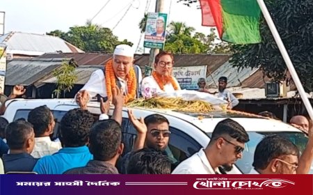 খোকসা-কুমারখালী-৪ আসনে বিএনপির প্রার্থী সৈয়দ মেহেদী আহমেদ রুমিকে বর্ণাঢ্য সংবর্ধনা