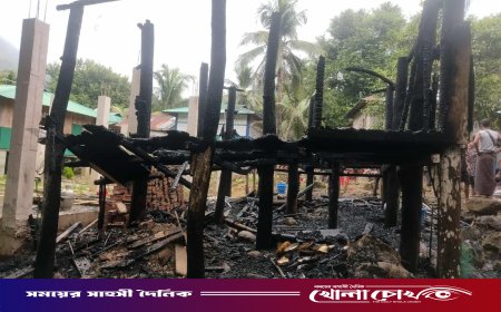 রুমায় আগুনে পুড়ে ছাই এক পুরো পরিবার