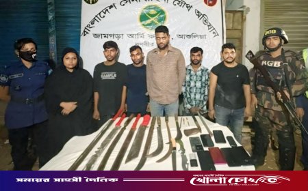 আশুলিয়ায় গ্যাং লিডার-ছিনতাই চক্রের ৬ জন গ্রেফতার