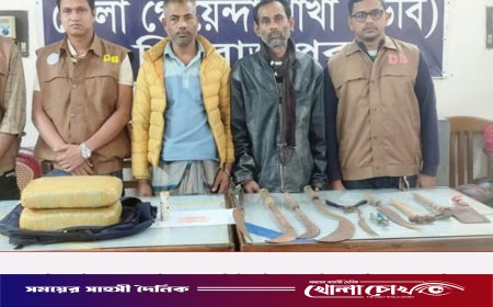 ভাণ্ডারিয়ায় ডাকাতির প্রস্তুতিকালে দুইজন আটক